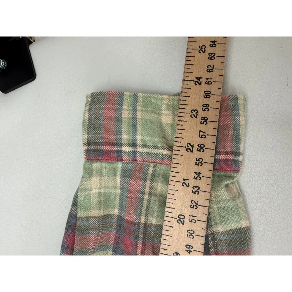Polo Ralph Lauren Mens Classic Fit Plaid Flannel Shirt Green Red Blue Large